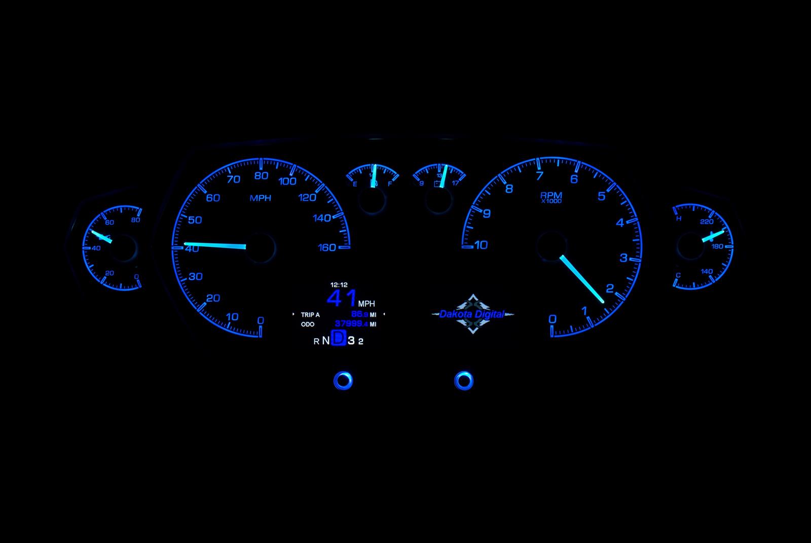 Dakota Digital HDX Series Universal Competition Analog Gauge Kits HDX-2200-S