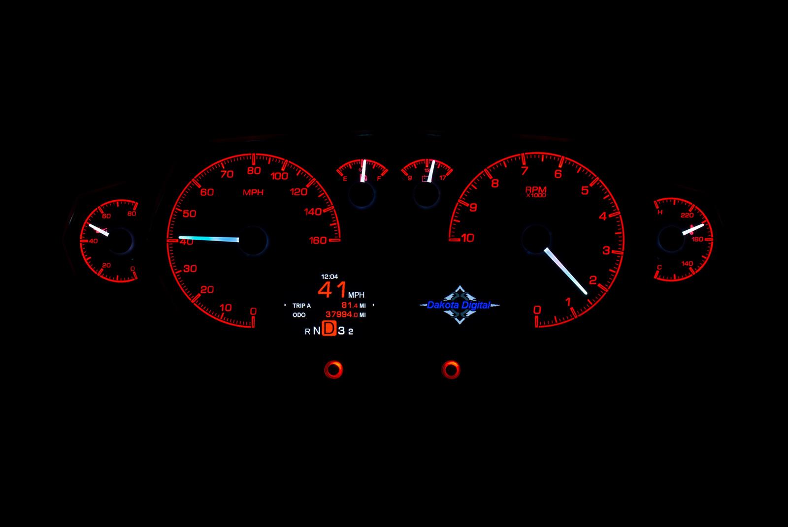 Dakota Digital HDX Series Universal Competition Analog Gauge Kits HDX-2200-S