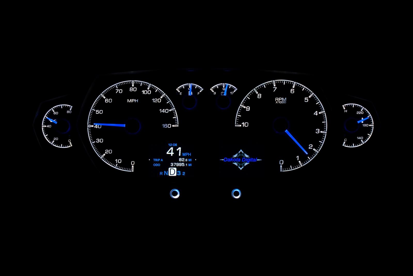 Dakota Digital HDX Series Universal Competition Analog Gauge Kits HDX-2200-S