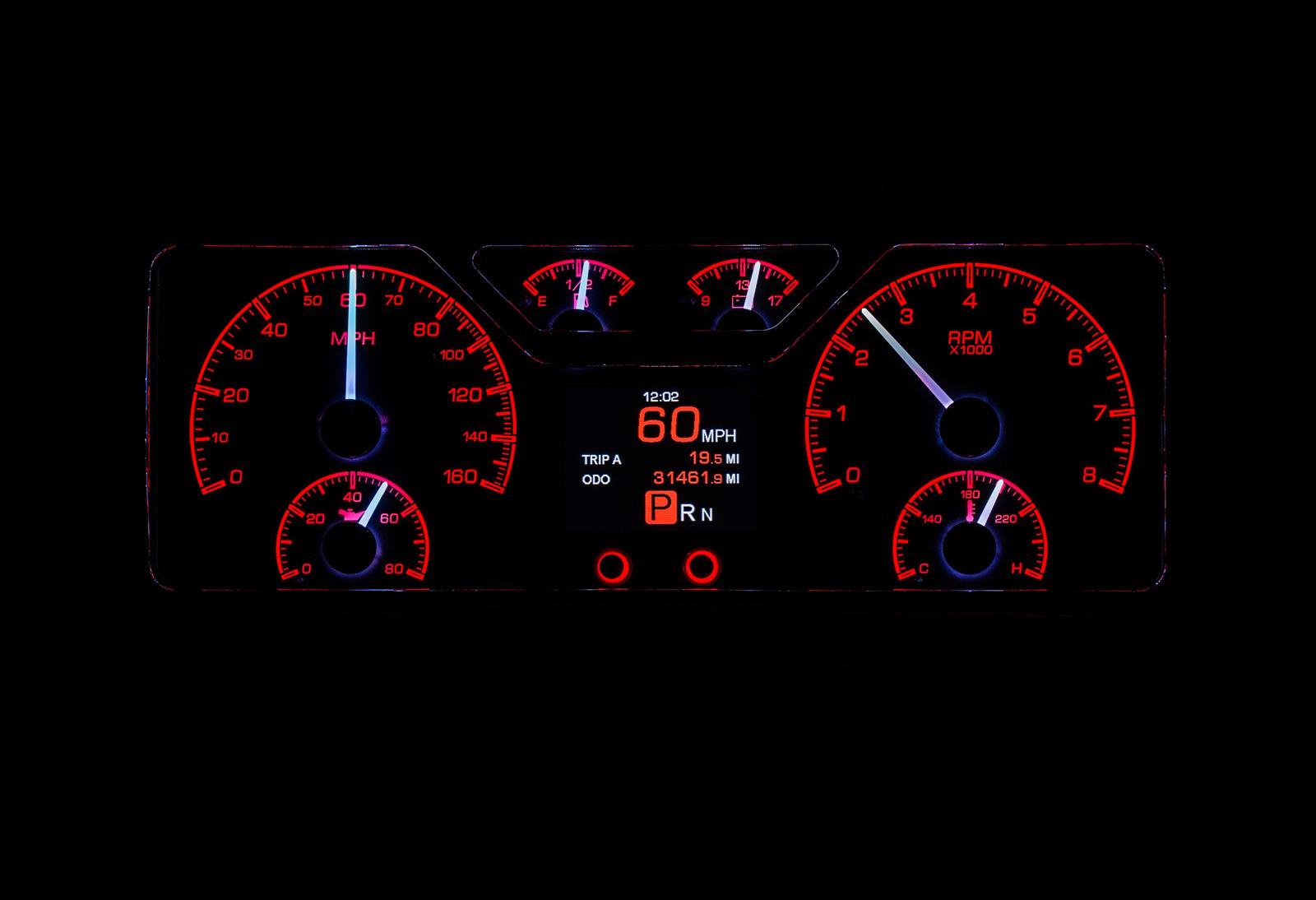 Dakota Digital HDX Direct-Fit Analog Gauge Systems HDX-40F-S