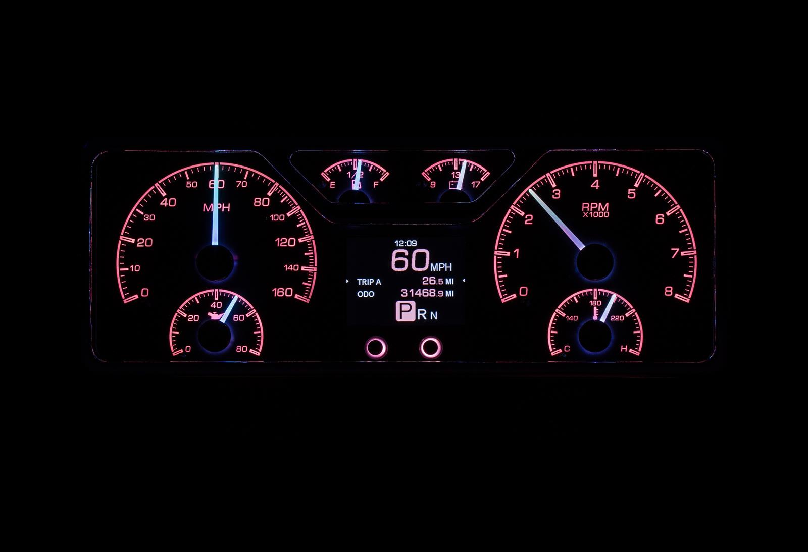 Dakota Digital HDX Direct-Fit Analog Gauge Systems HDX-40F-S