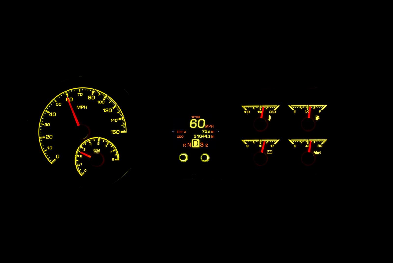 Dakota Digital HDX Direct-Fit Analog Gauge Systems HDX-53C-K