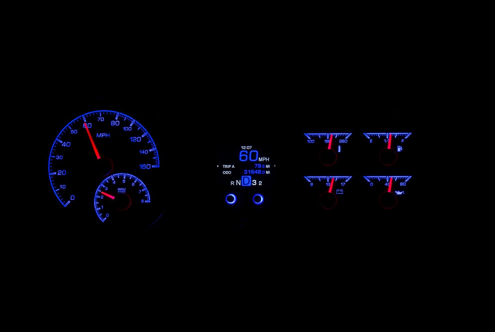 Dakota Digital HDX Direct-Fit Analog Gauge Systems HDX-53C-S