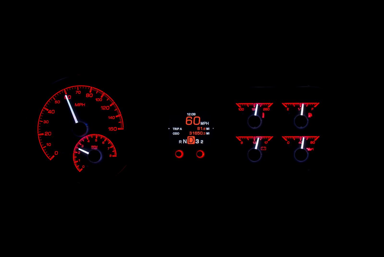 Dakota Digital HDX Direct-Fit Analog Gauge Systems HDX-53C-S