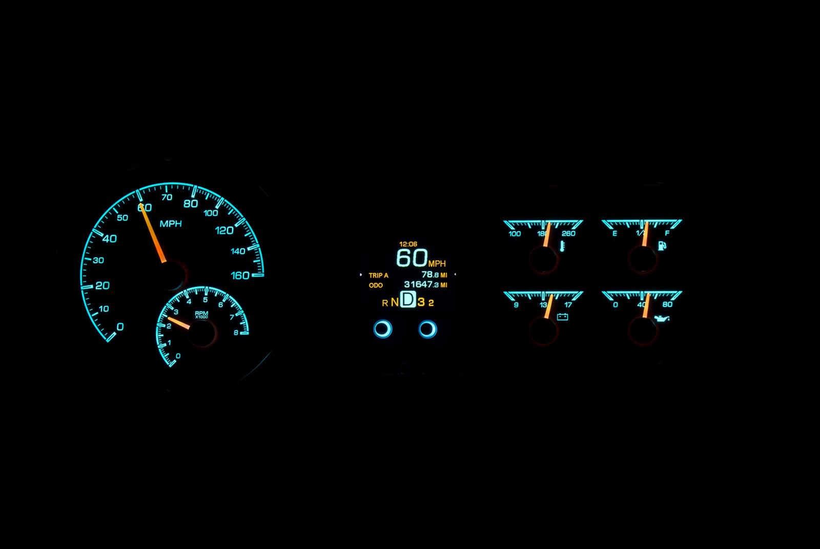 Dakota Digital HDX Direct-Fit Analog Gauge Systems HDX-53C-S