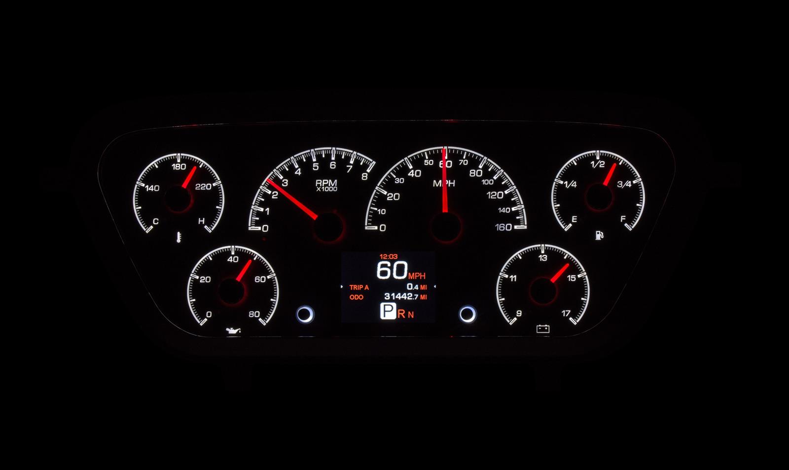 Dakota Digital HDX Direct-Fit Analog Gauge Systems HDX-53F-PU-K