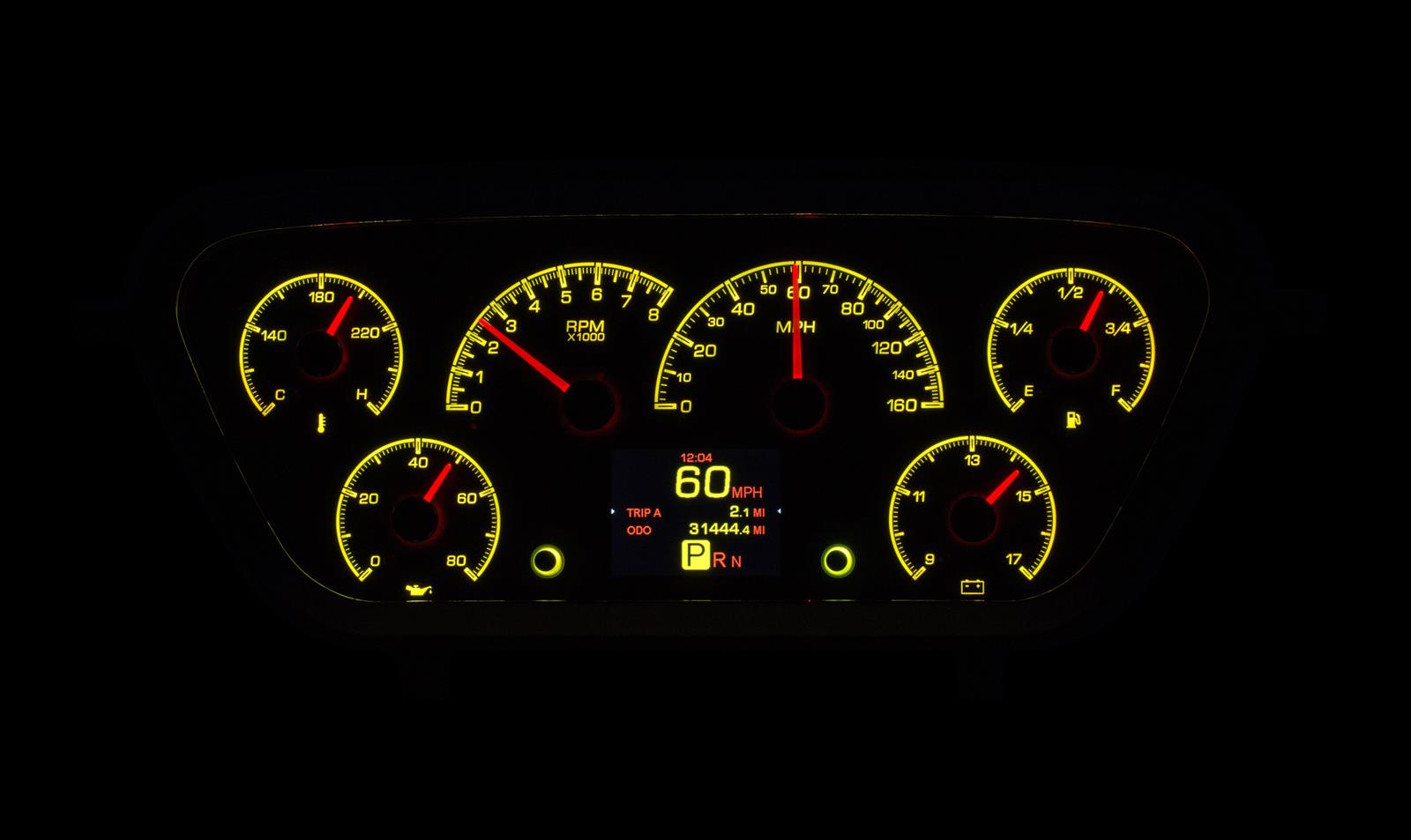 Dakota Digital HDX Direct-Fit Analog Gauge Systems HDX-53F-PU-K