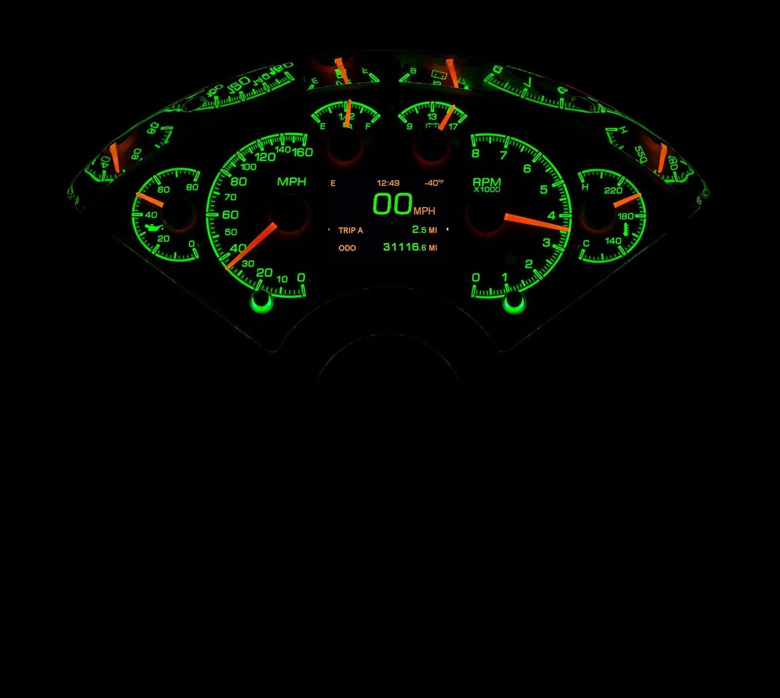 Dakota Digital HDX Direct-Fit Analog Gauge Systems HDX-55C-S