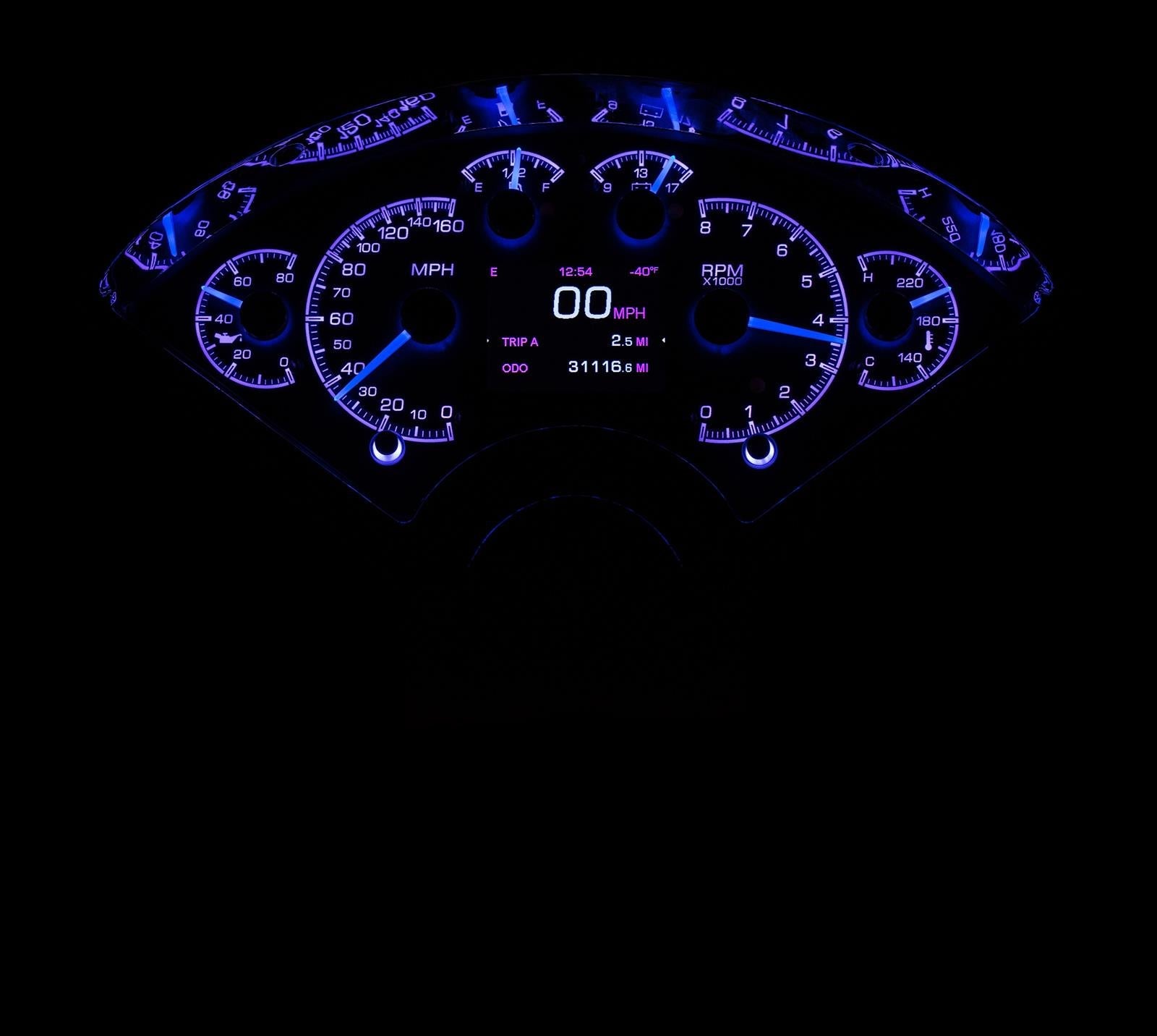 Dakota Digital HDX Direct-Fit Analog Gauge Systems HDX-55C-K