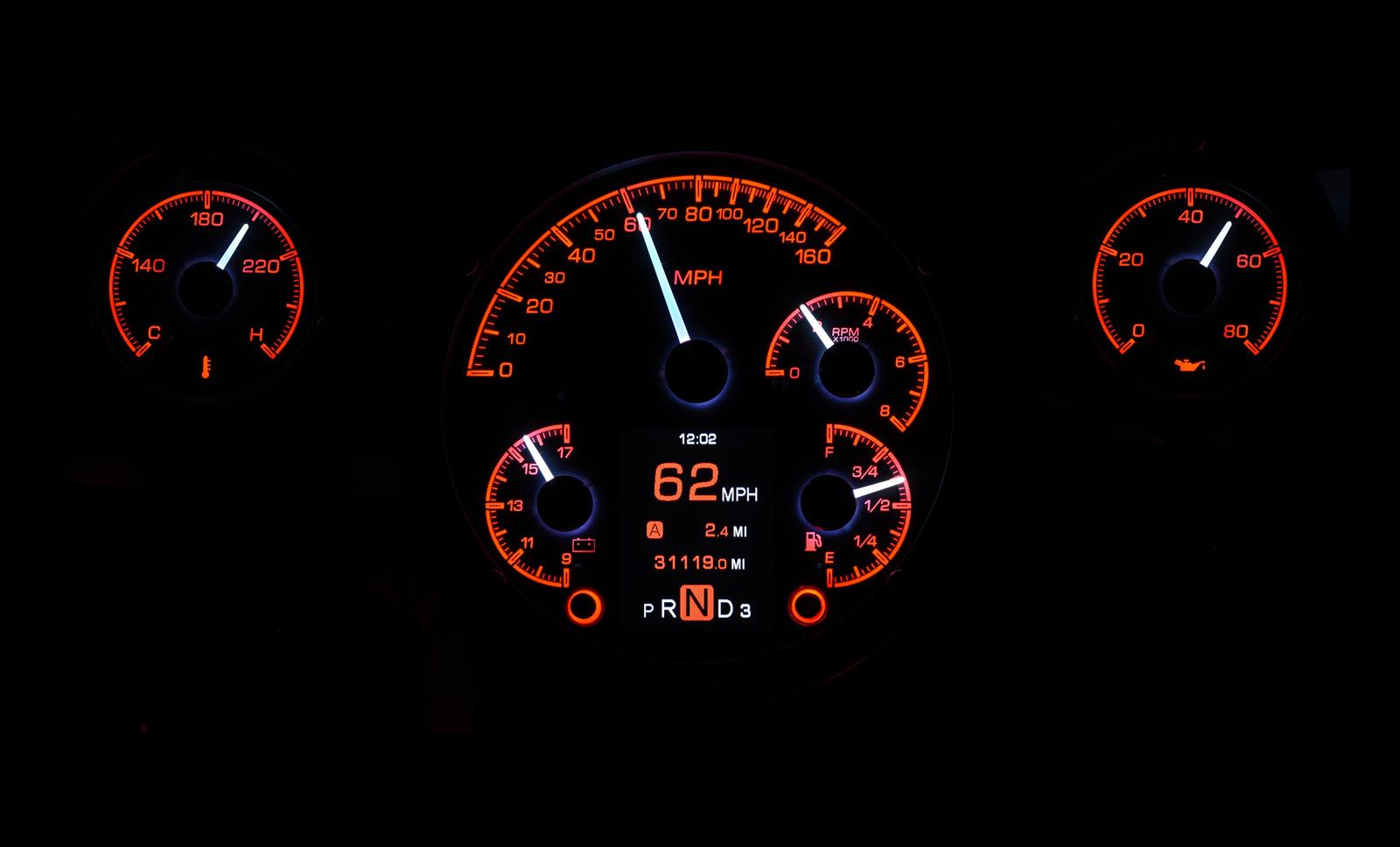 Dakota Digital HDX Direct-Fit Analog Gauge Systems HDX-57C-S