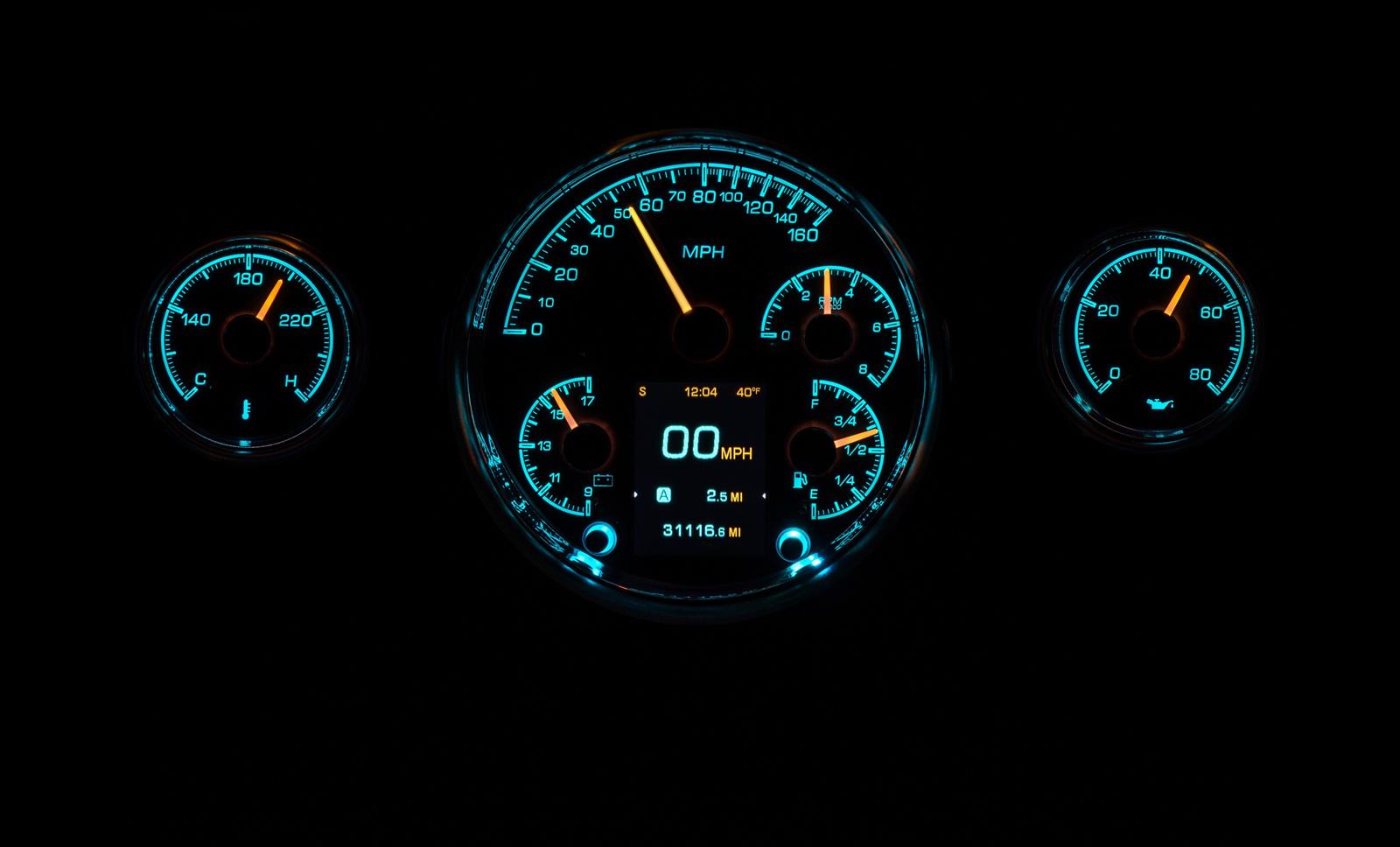 Dakota Digital HDX Direct-Fit Analog Gauge Systems HDX-57C-S