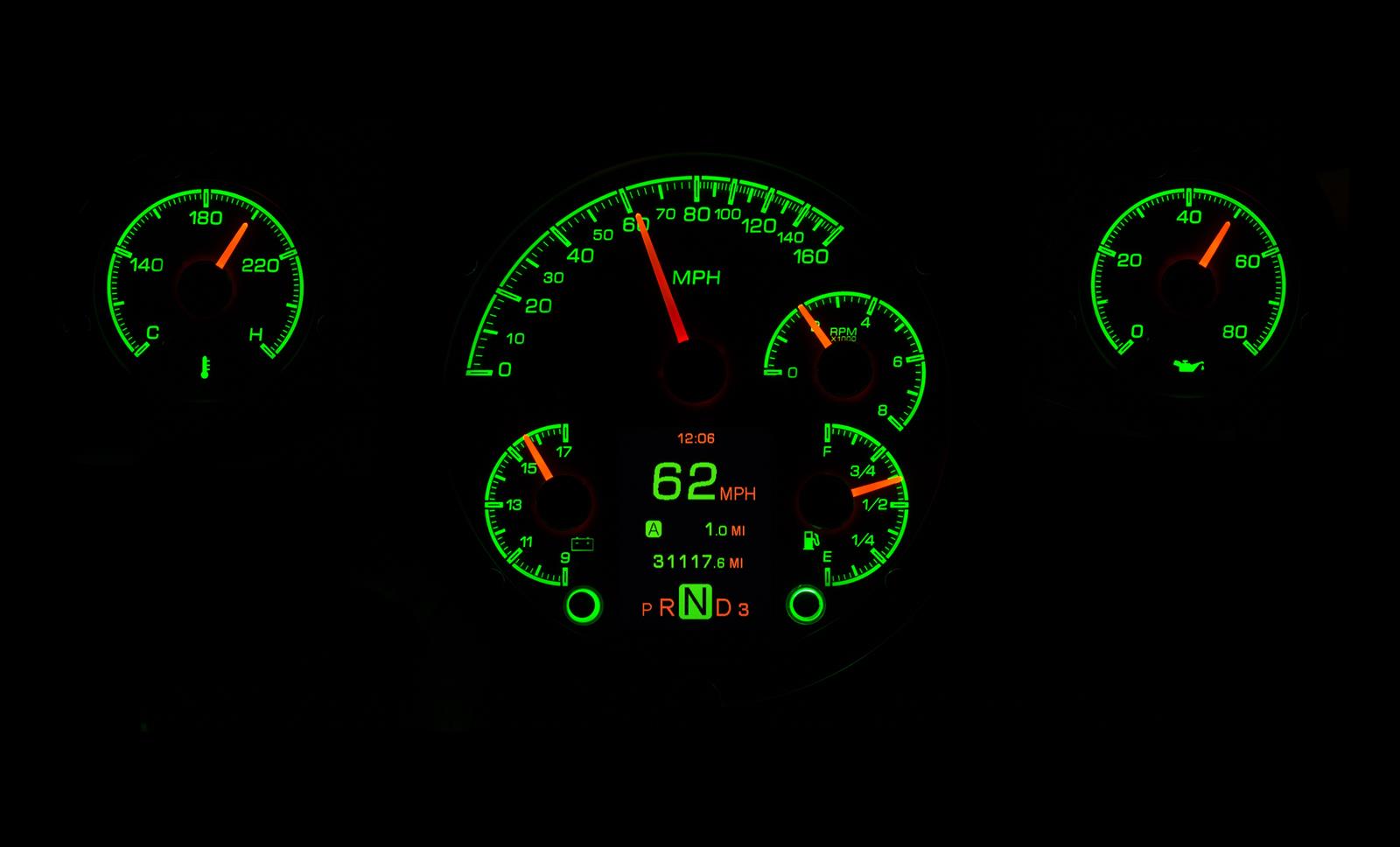 Dakota Digital HDX Direct-Fit Analog Gauge Systems HDX-57C-S