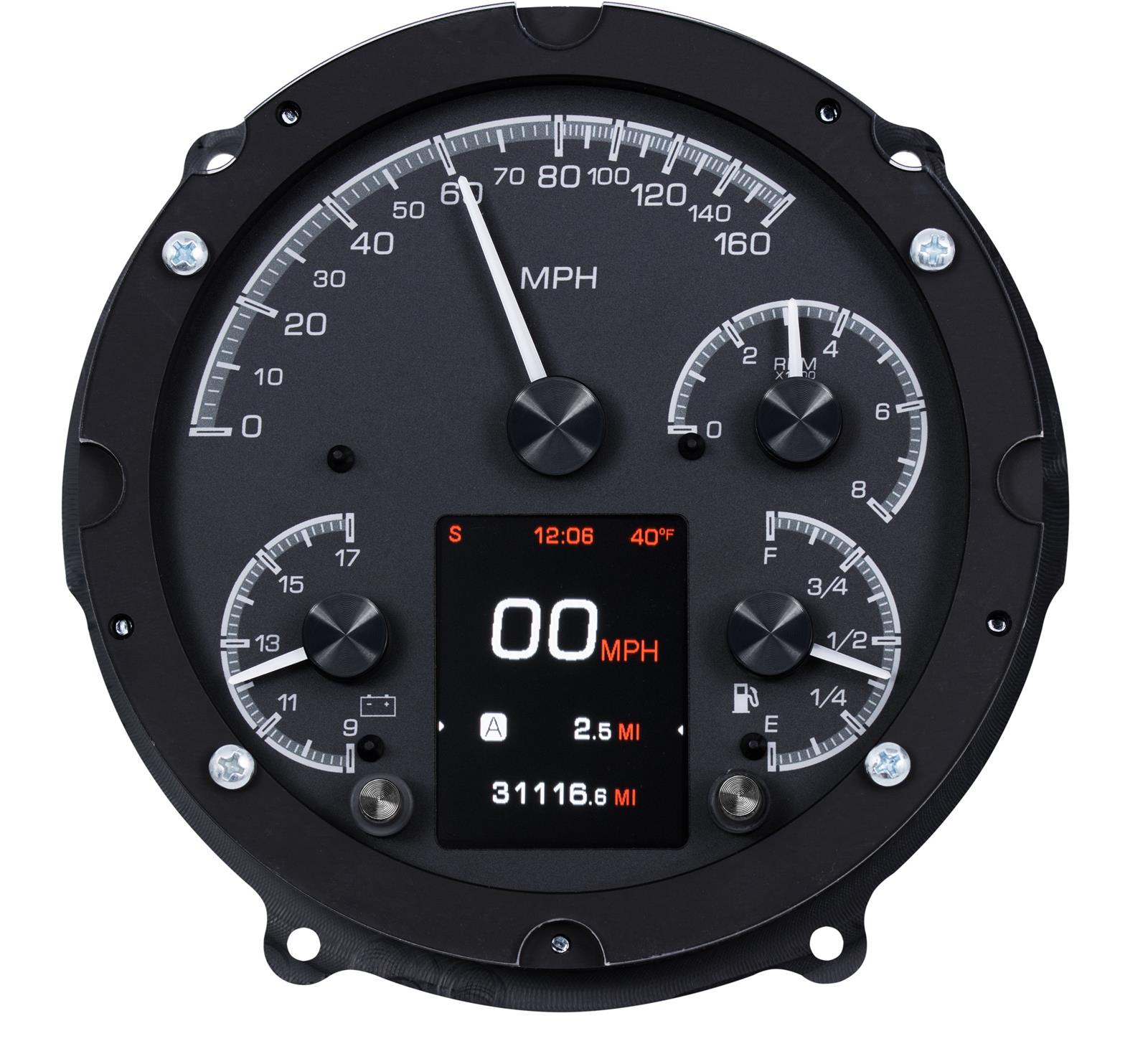 Dakota Digital HDX Direct-Fit Analog Gauge Systems HDX-57C-K