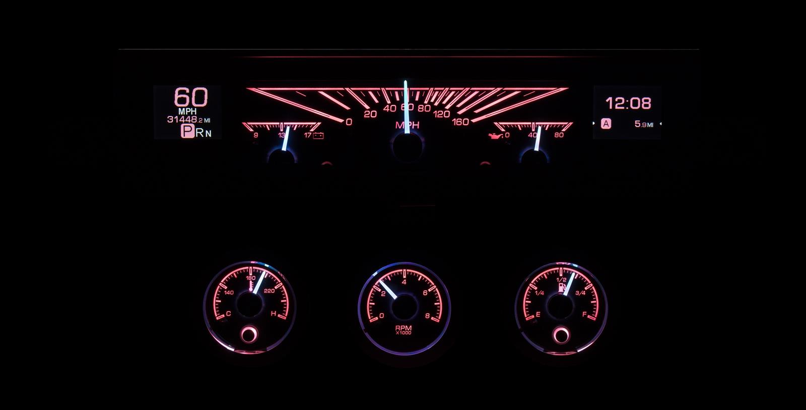 Dakota Digital HDX Direct-Fit Analog Gauge Systems HDX-61C-IMP-K