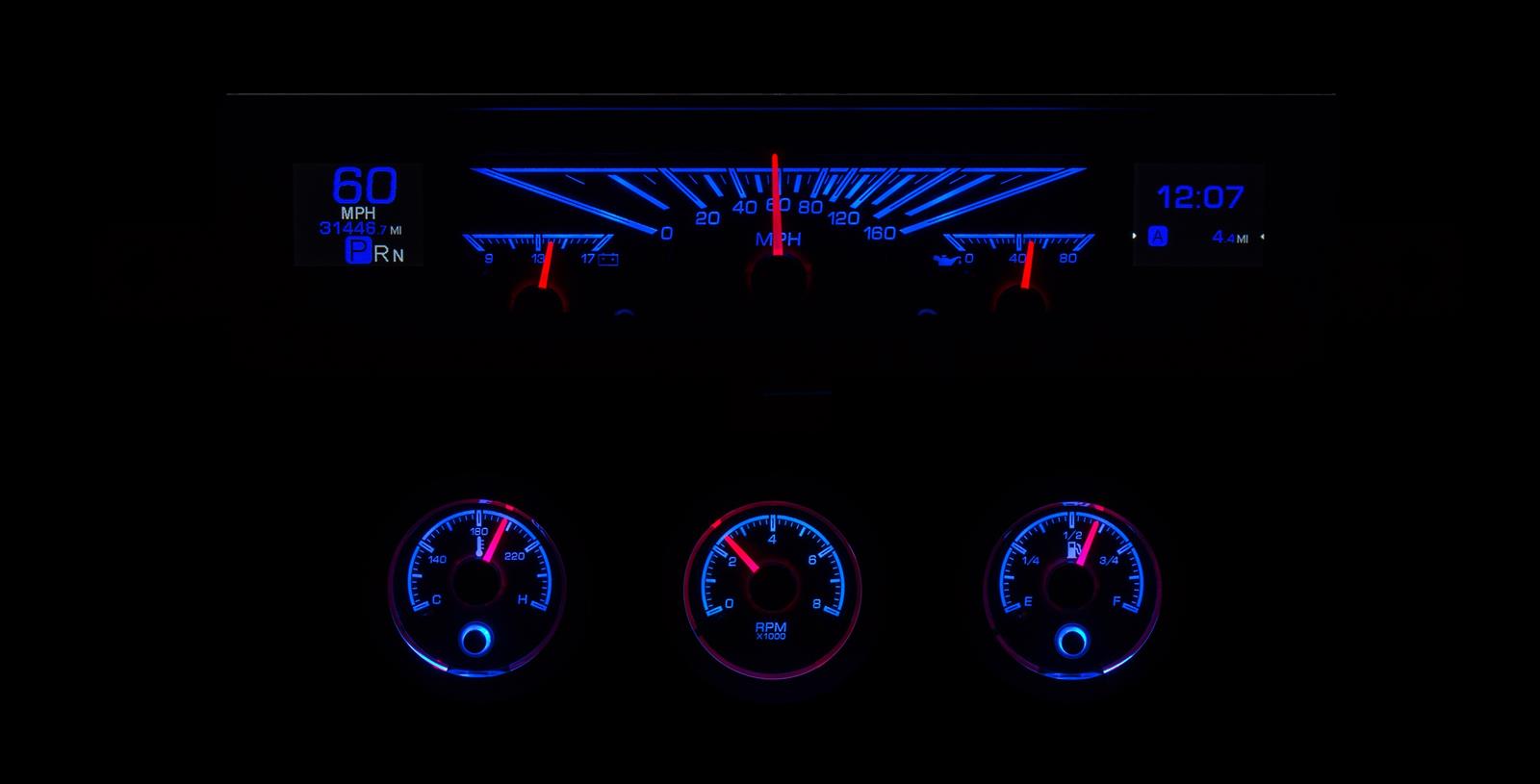 Dakota Digital HDX Direct-Fit Analog Gauge Systems HDX-61C-IMP-K