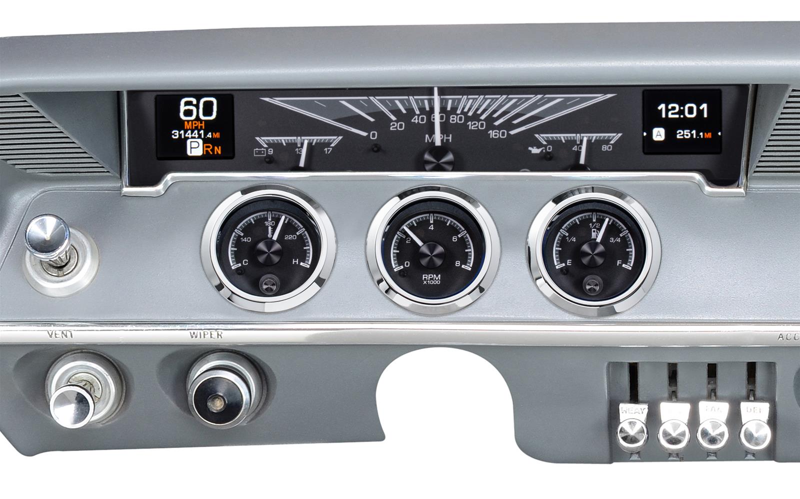 Dakota Digital HDX Direct-Fit Analog Gauge Systems HDX-61C-IMP-K