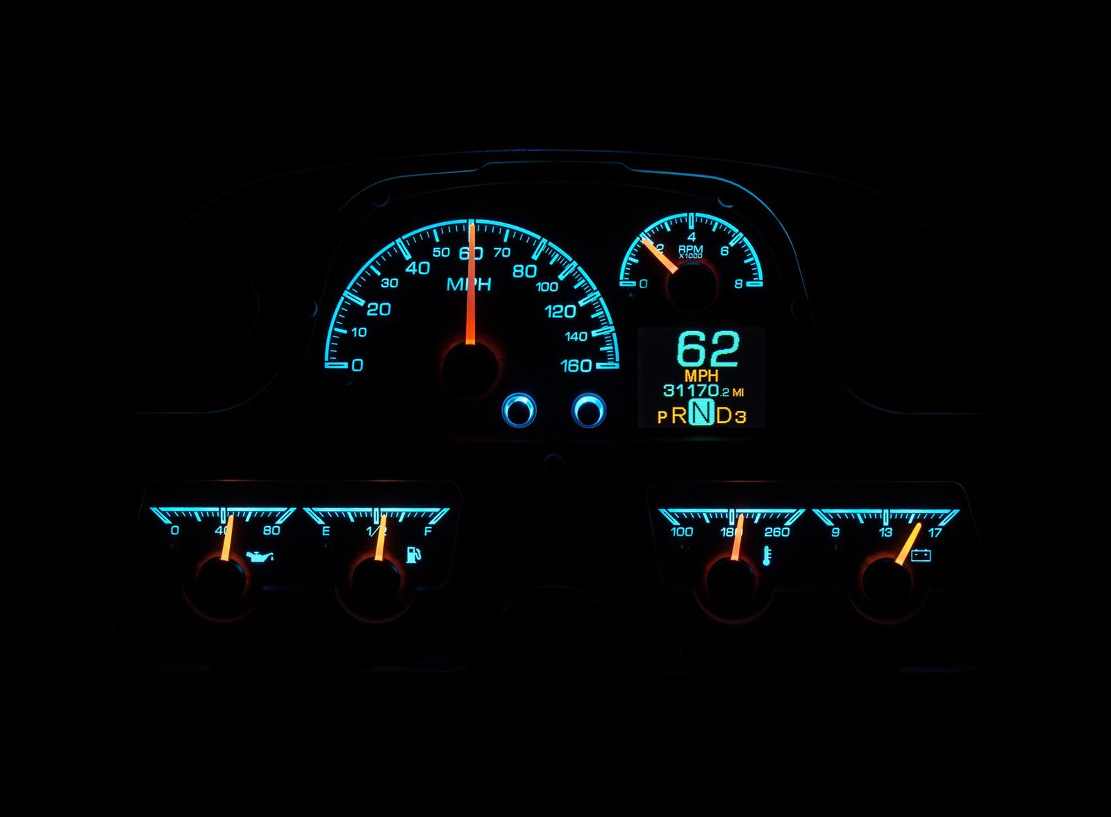 Dakota Digital HDX Direct-Fit Analog Gauge Systems HDX-62T-FJ-S