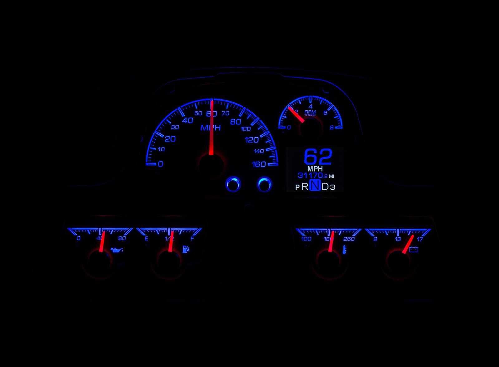 Dakota Digital HDX Direct-Fit Analog Gauge Systems HDX-62T-FJ-K