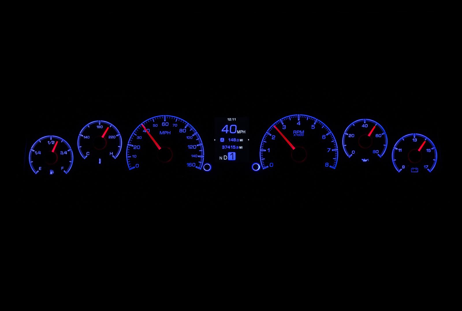 Dakota Digital HDX Direct-Fit Analog Gauge Systems HDX-64C-PU-K