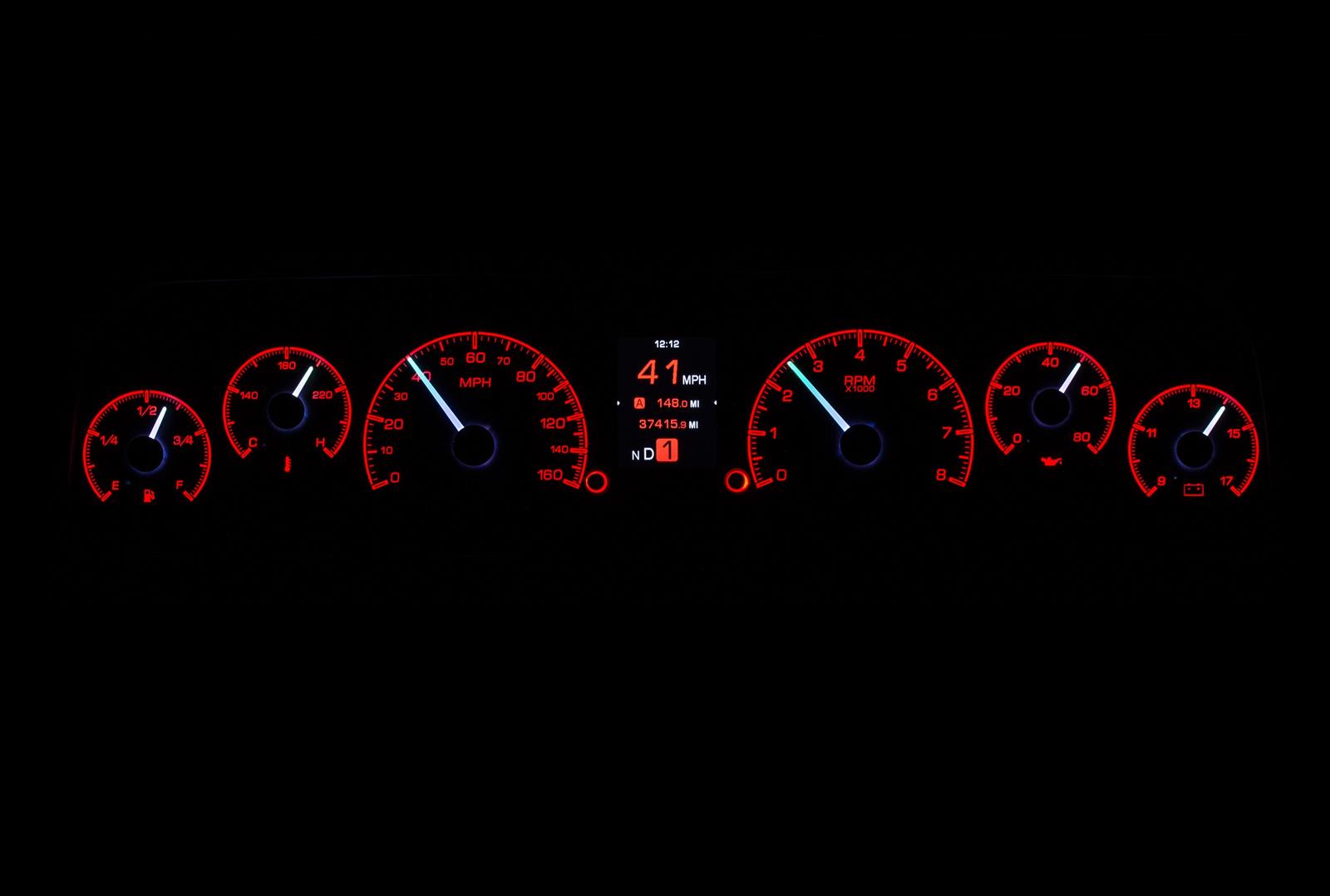 Dakota Digital HDX Direct-Fit Analog Gauge Systems HDX-64C-PU-S