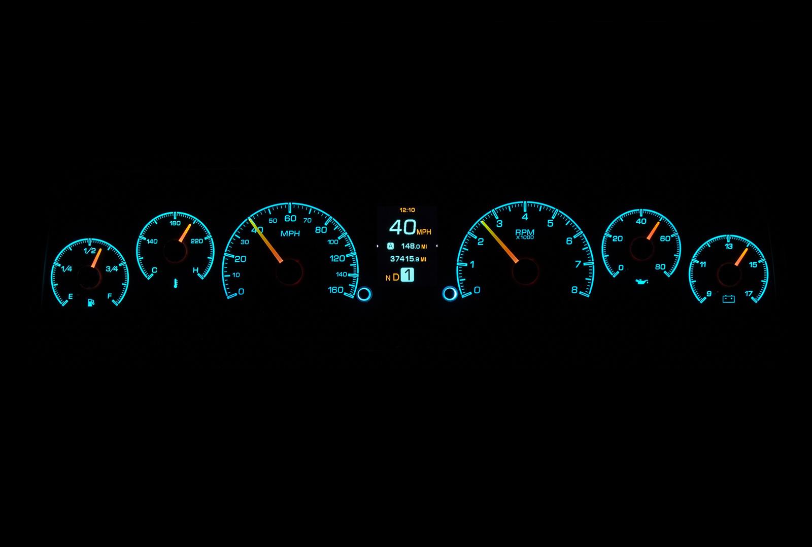 Dakota Digital HDX Direct-Fit Analog Gauge Systems HDX-64C-PU-S