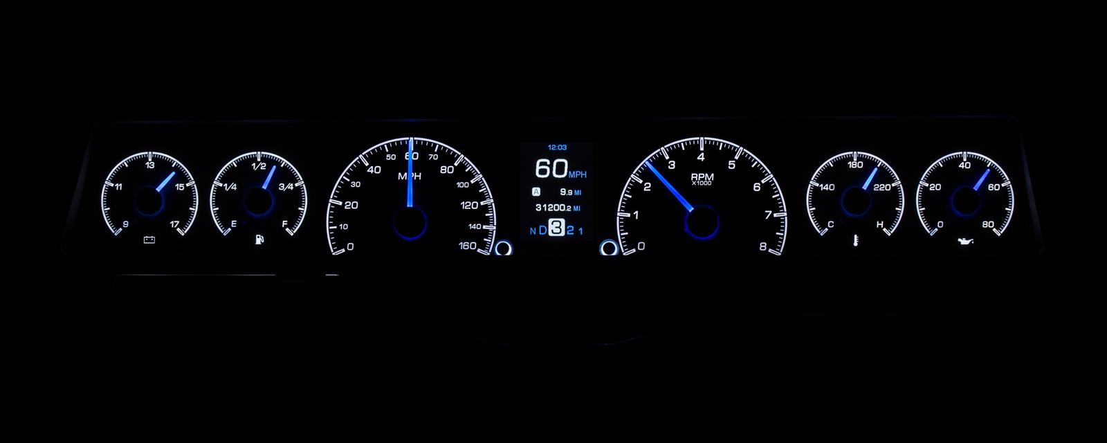 Dakota Digital HDX Direct-Fit Analog Gauge Systems HDX-66C-NOV-S