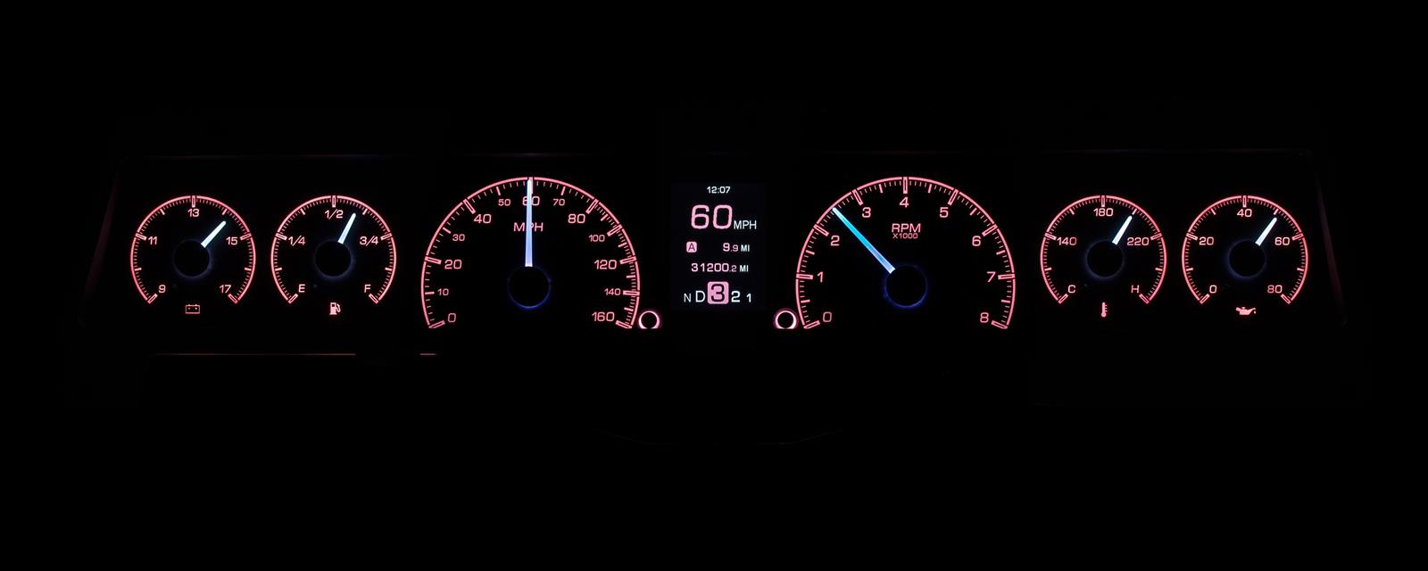 Dakota Digital HDX Direct-Fit Analog Gauge Systems HDX-66C-NOV-K