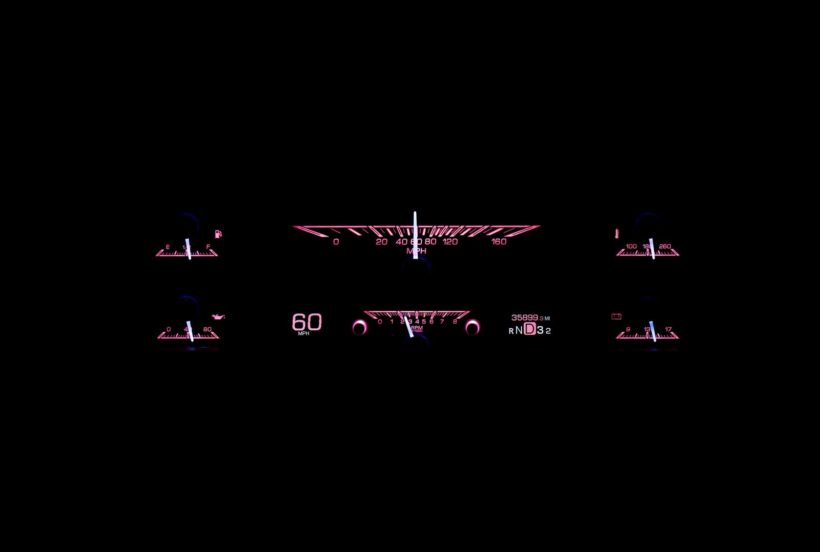 Dakota Digital HDX Direct-Fit Analog Gauge Systems HDX-67F-PU-K