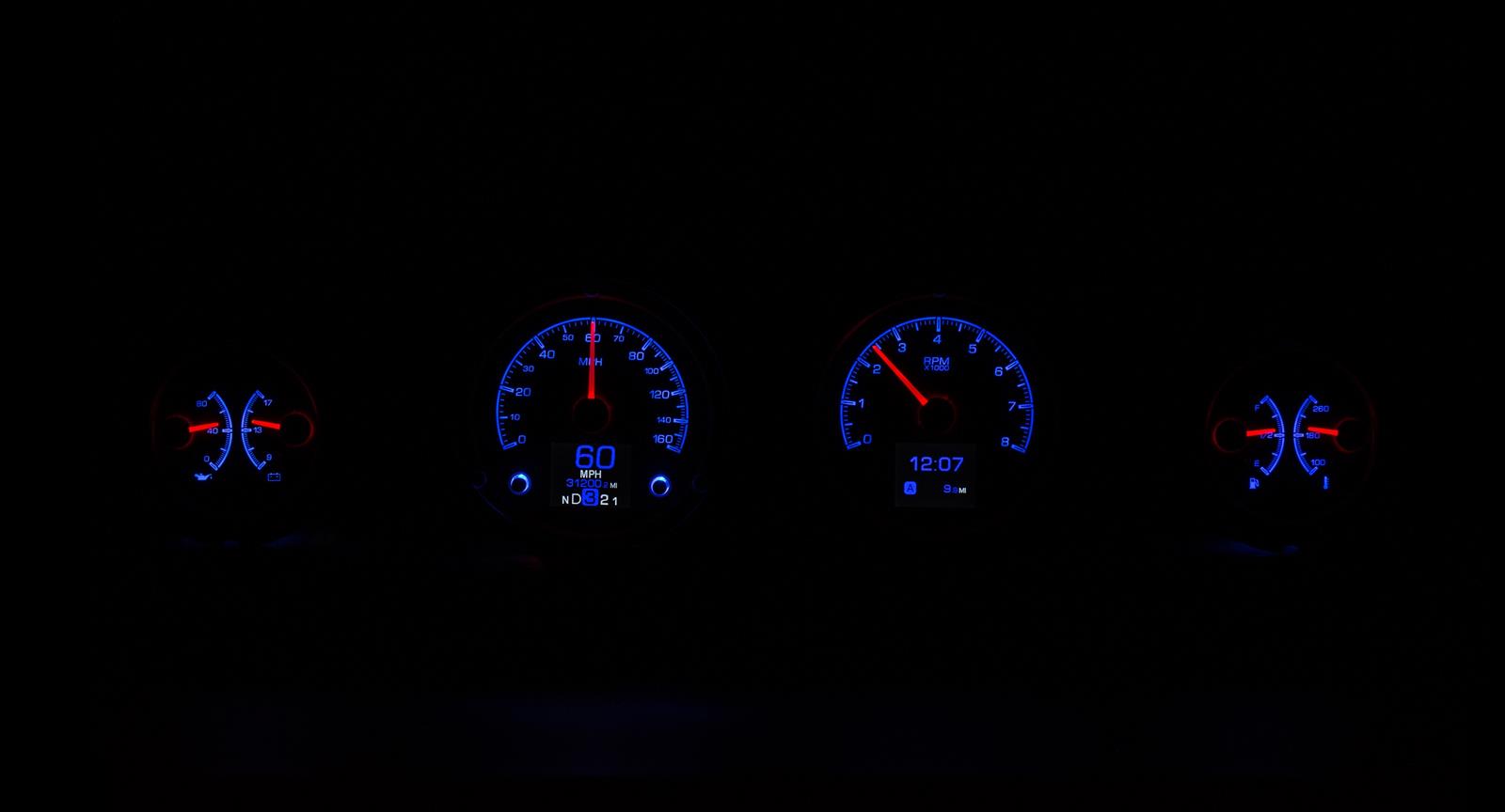 Dakota Digital HDX Direct-Fit Analog Gauge Systems HDX-69F-MUS-S