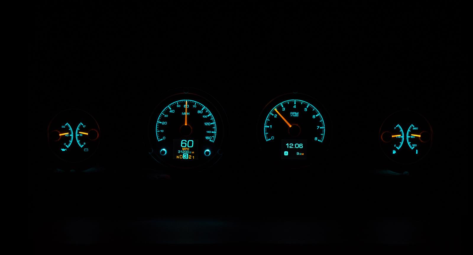 Dakota Digital HDX Direct-Fit Analog Gauge Systems HDX-69F-MUS-K