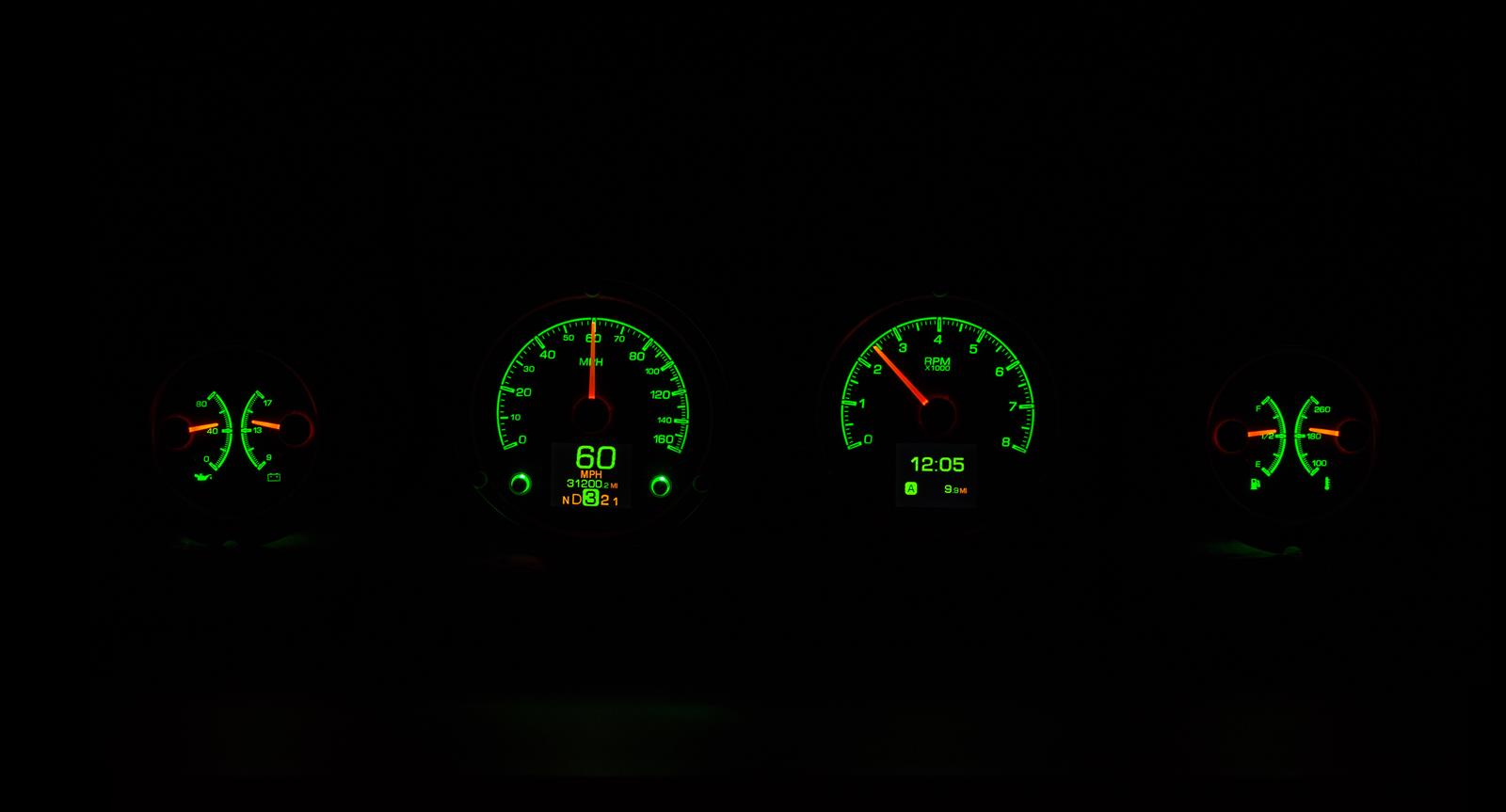 Dakota Digital HDX Direct-Fit Analog Gauge Systems HDX-69F-MUS-K