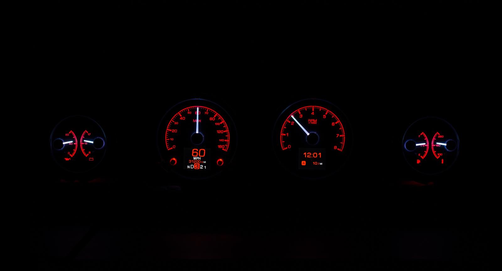 Dakota Digital HDX Direct-Fit Analog Gauge Systems HDX-69F-MUS-S