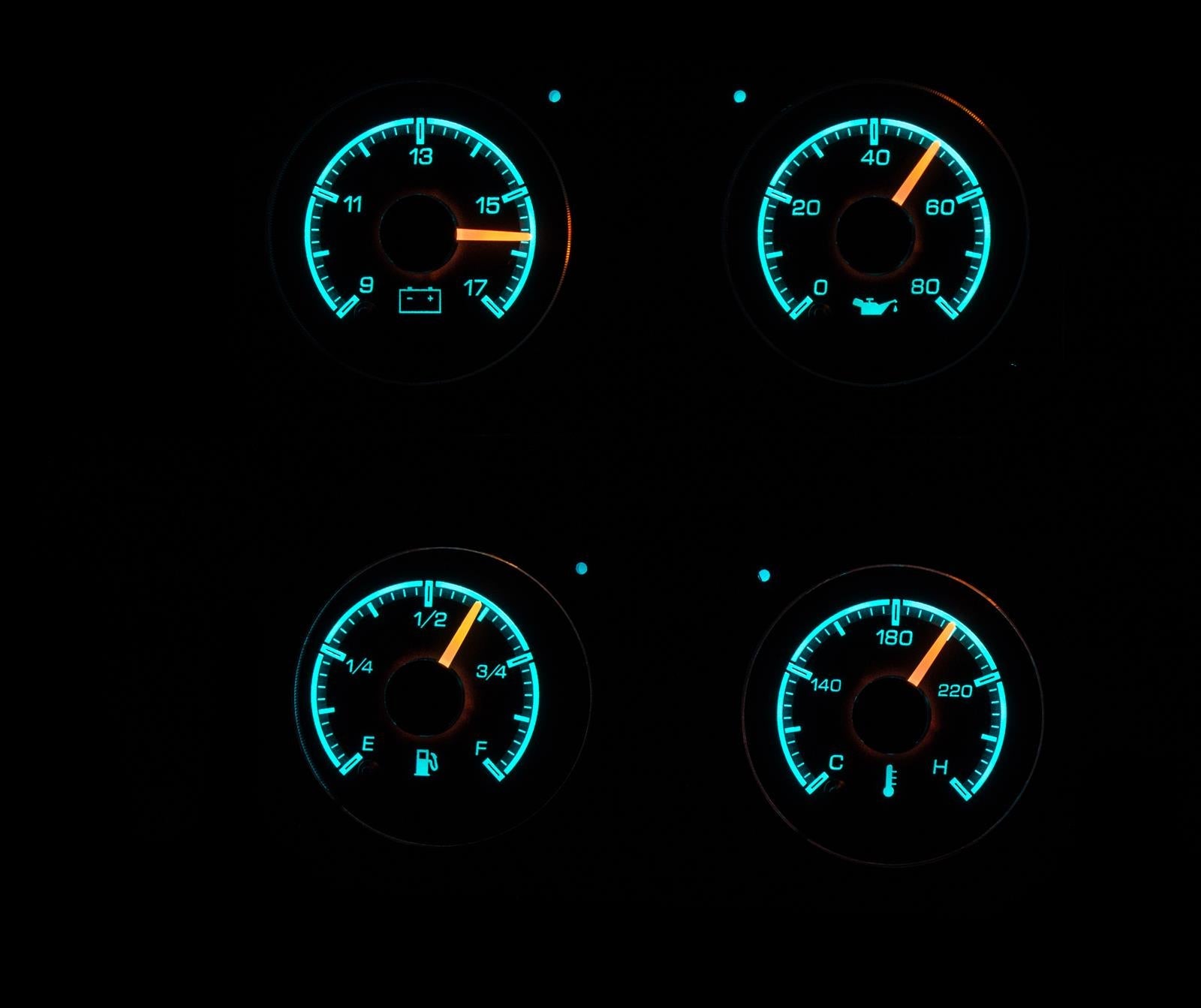 Dakota Digital HDX Direct-Fit Analog Gauge Systems HDX-73C-PU-K