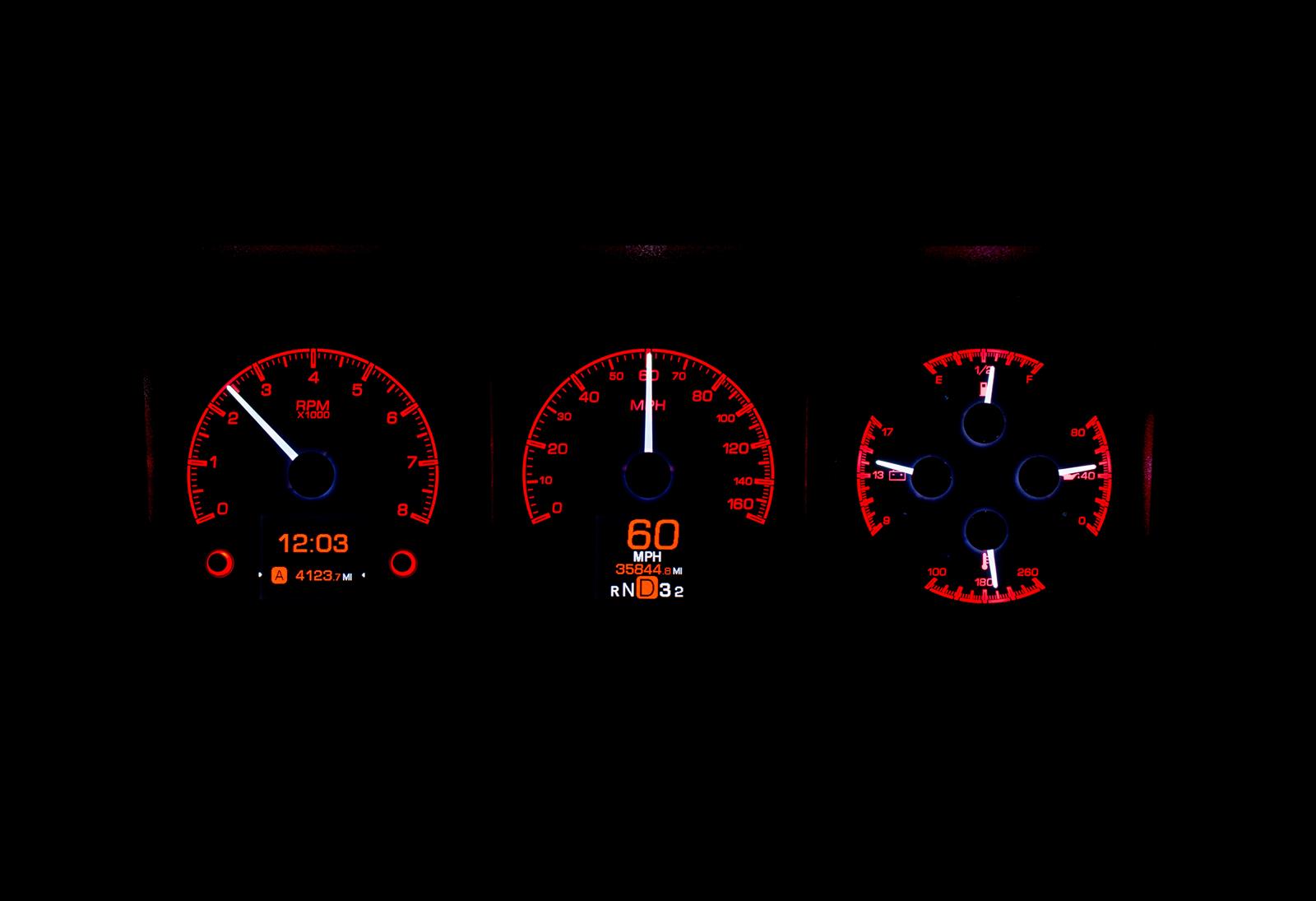 Dakota Digital HDX Direct-Fit Analog Gauge Systems HDX-73F-PU-S