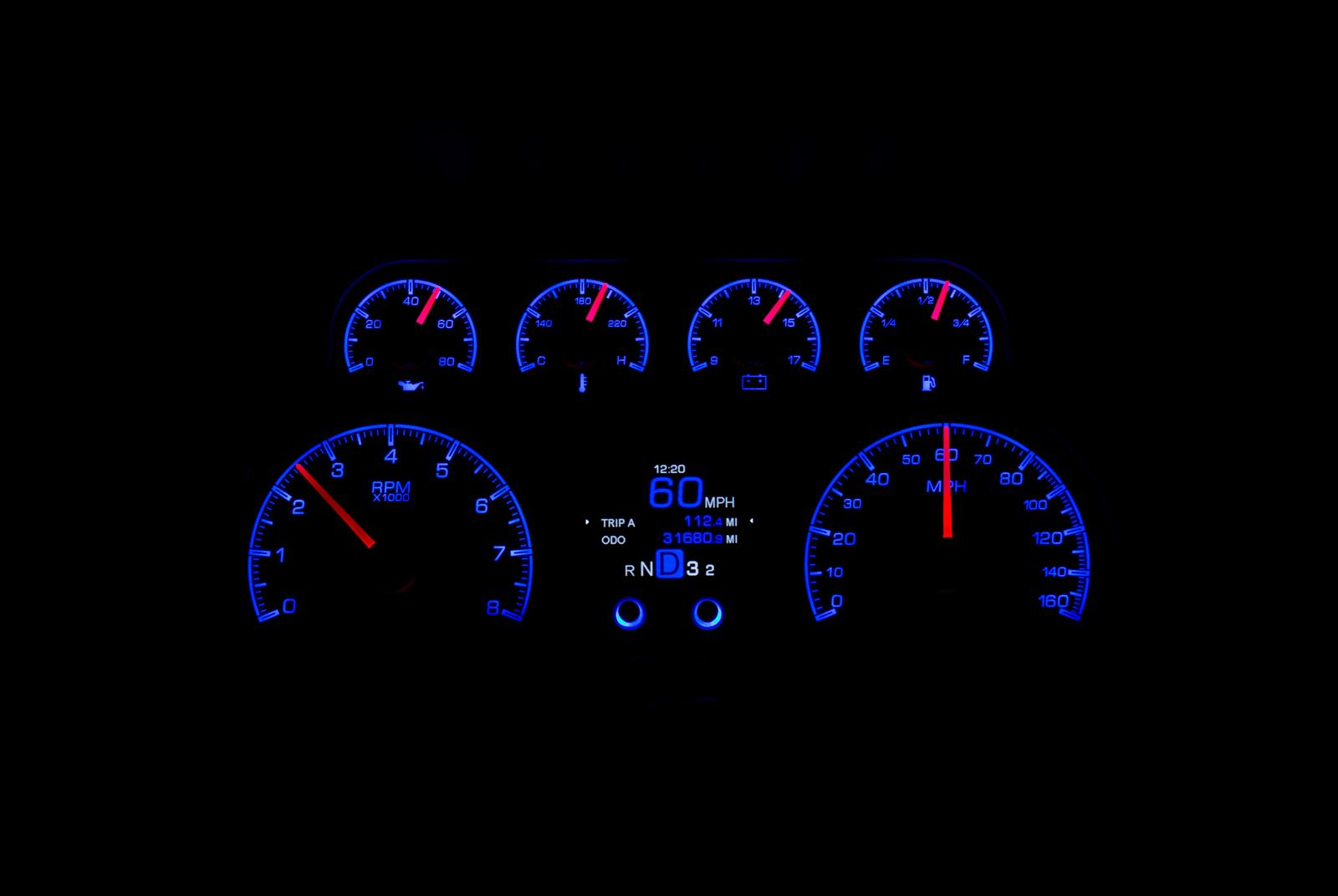 Dakota Digital HDX Direct-Fit Analog Gauge Systems HDX-88C-PU-K