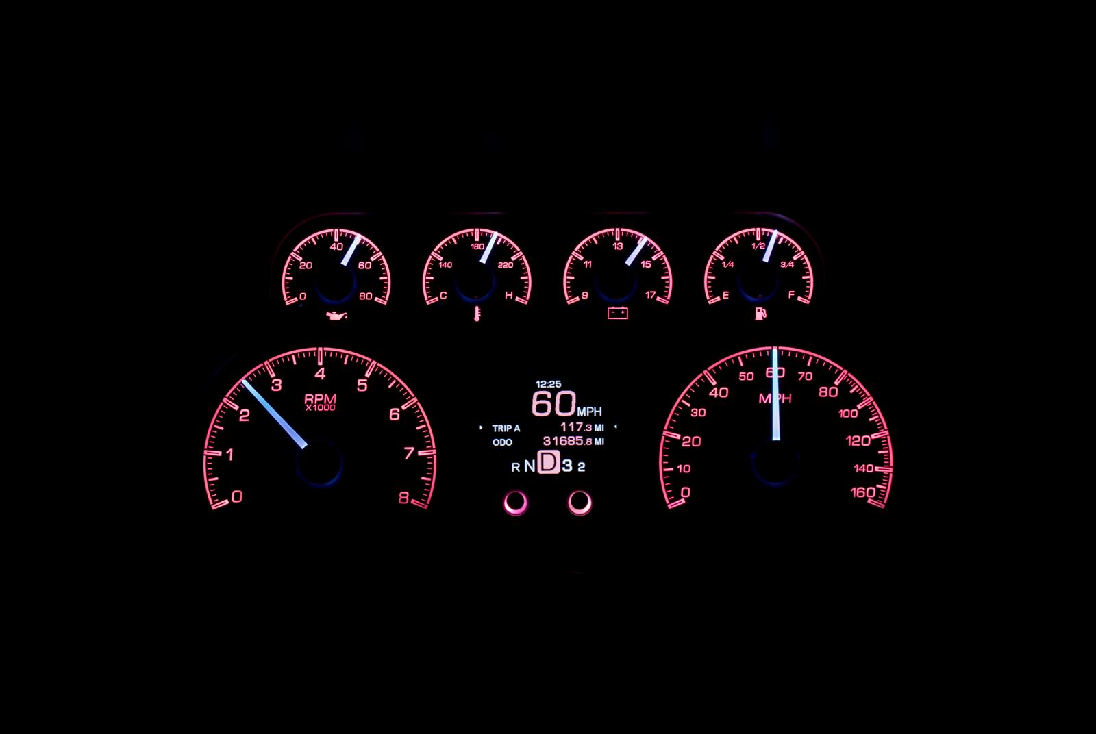 Dakota Digital HDX Direct-Fit Analog Gauge Systems HDX-88C-PU-K