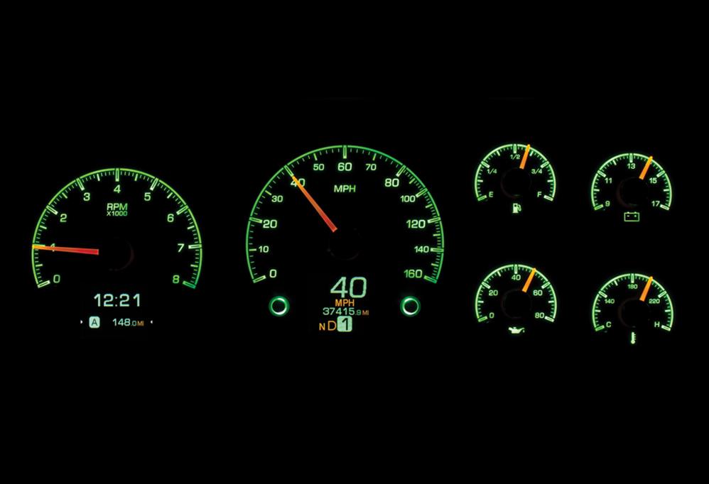 Dakota Digital HDX Direct-Fit Analog Gauge Systems HDX-95C-PU-K