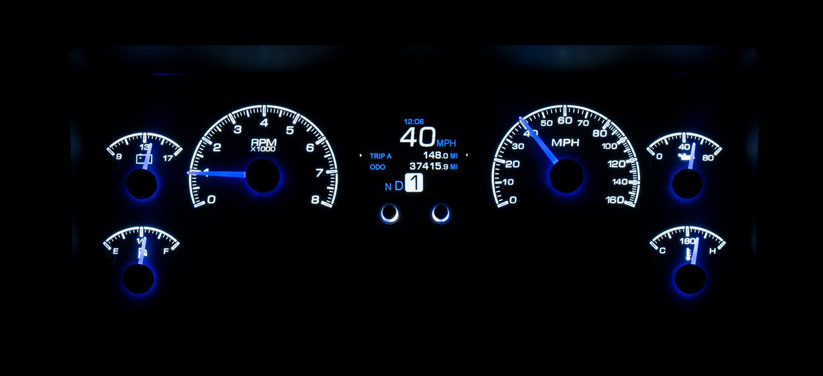 Dakota Digital HDX Direct-Fit Analog Gauge Systems HDX-96J-TJ-S