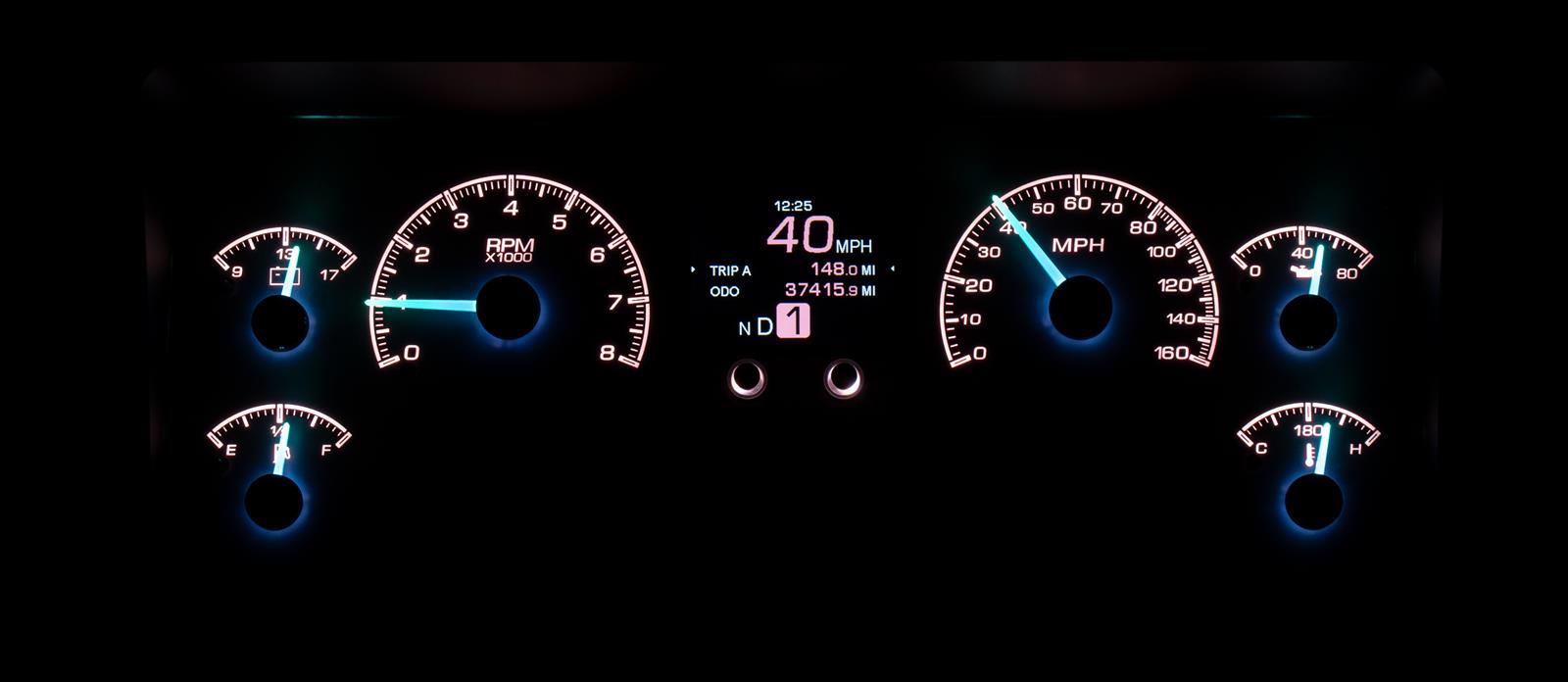 Dakota Digital HDX Direct-Fit Analog Gauge Systems MDX-96J-TJ-K