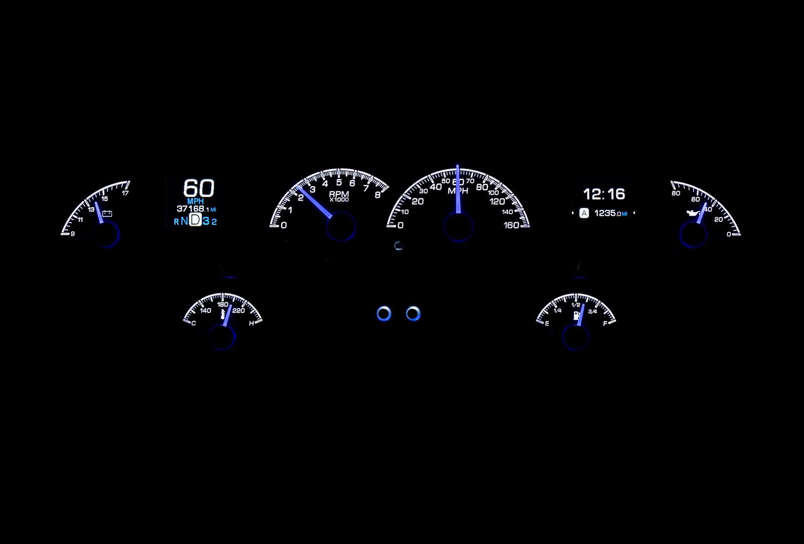 Dakota Digital HDX Direct-Fit Analog Gauge Systems HDX-58C-IMP-S