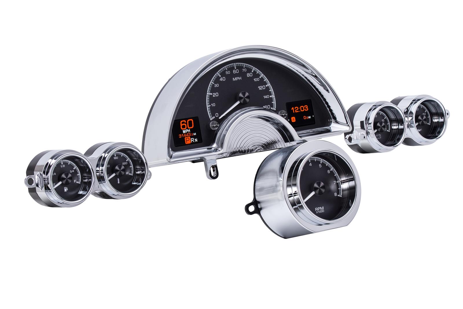 Dakota Digital HDX Direct-Fit Analog Gauge Systems HDX-58C-VET-K