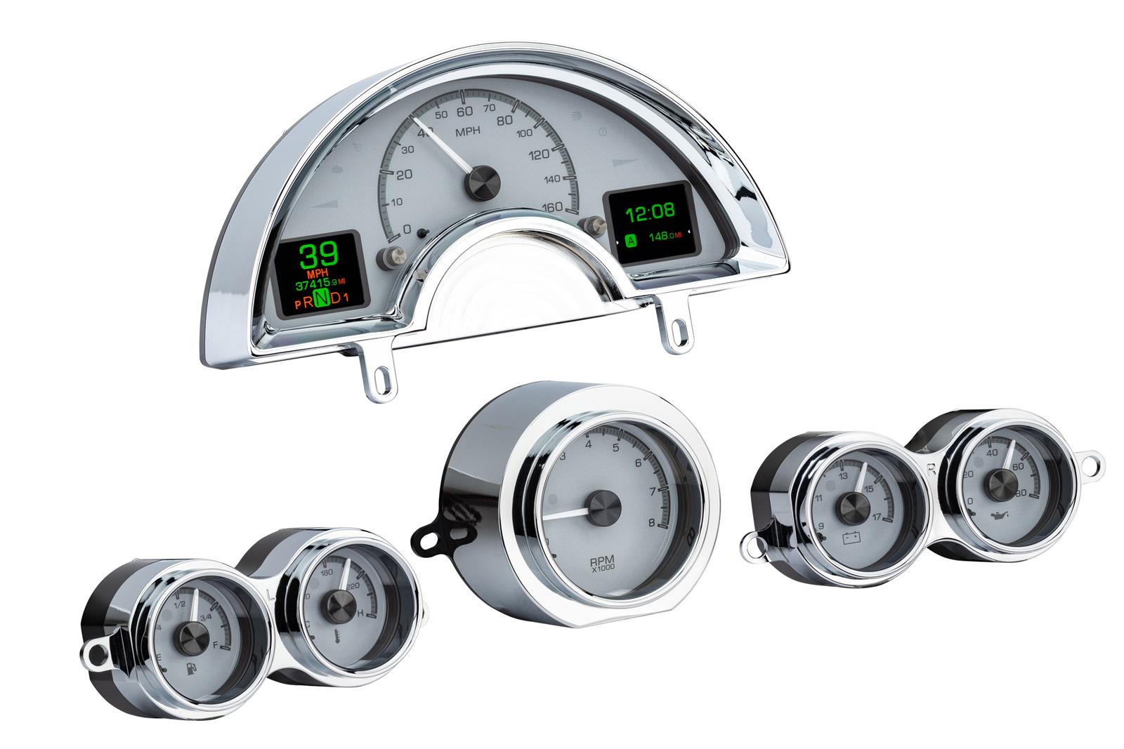 Dakota Digital HDX Direct-Fit Analog Gauge Systems HDX-58C-VET-S