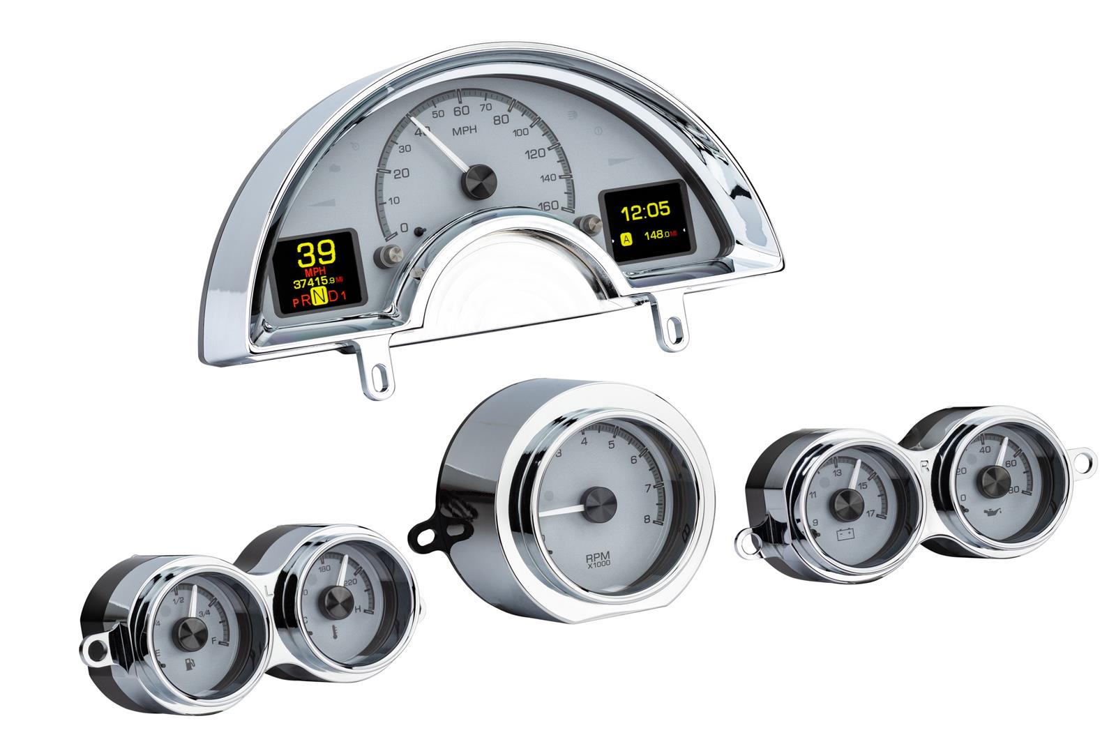 Dakota Digital HDX Direct-Fit Analog Gauge Systems HDX-58C-VET-S