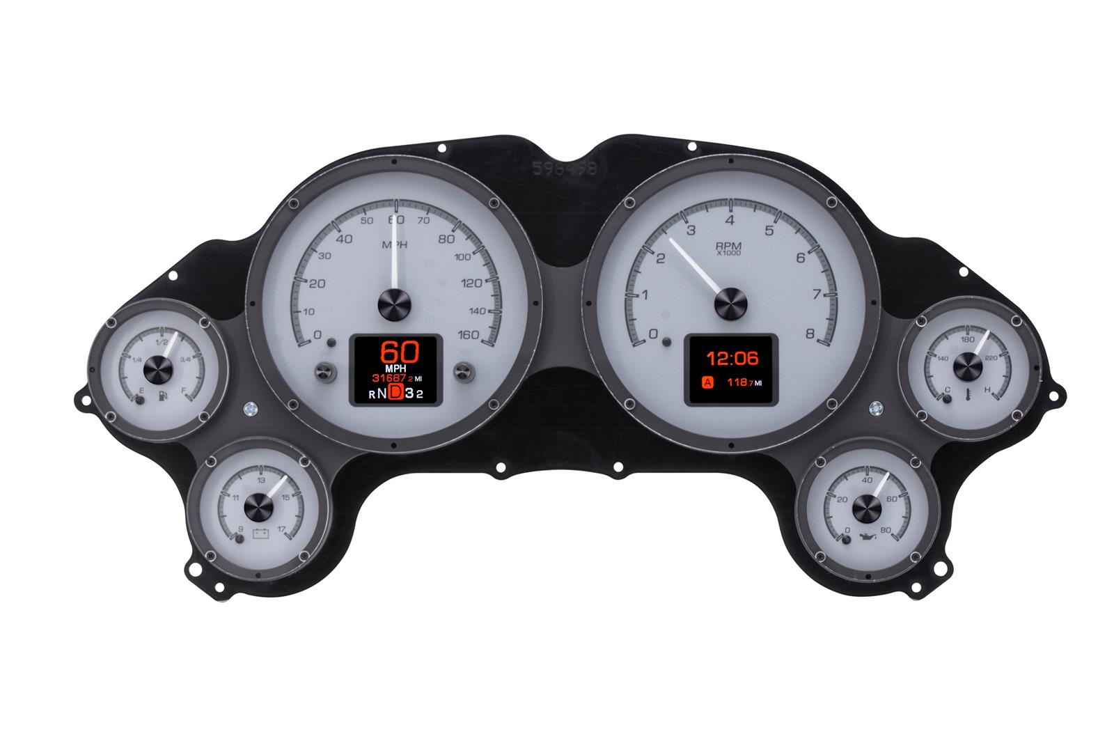 Dakota Digital HDX Direct-Fit Analog Gauge Systems HDX-63C-VET-S