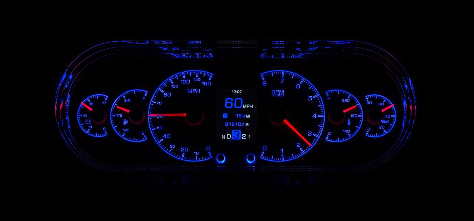 Dakota Digital HDX Direct-Fit Analog Gauge Systems HDX-63C-NOV-S