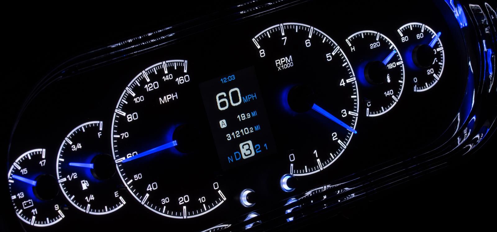 Dakota Digital HDX Direct-Fit Analog Gauge Systems HDX-63C-NOV-K