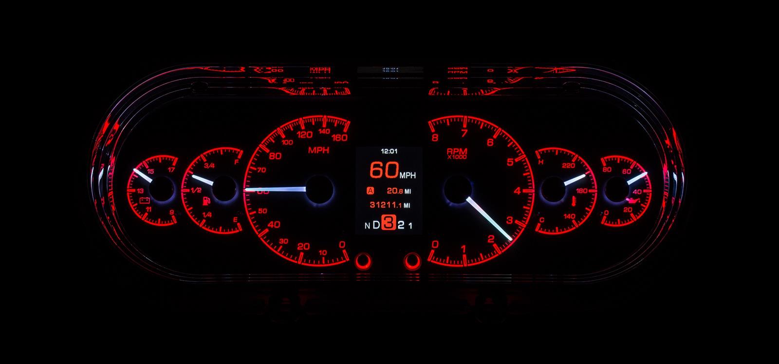 Dakota Digital HDX Direct-Fit Analog Gauge Systems HDX-63C-NOV-K