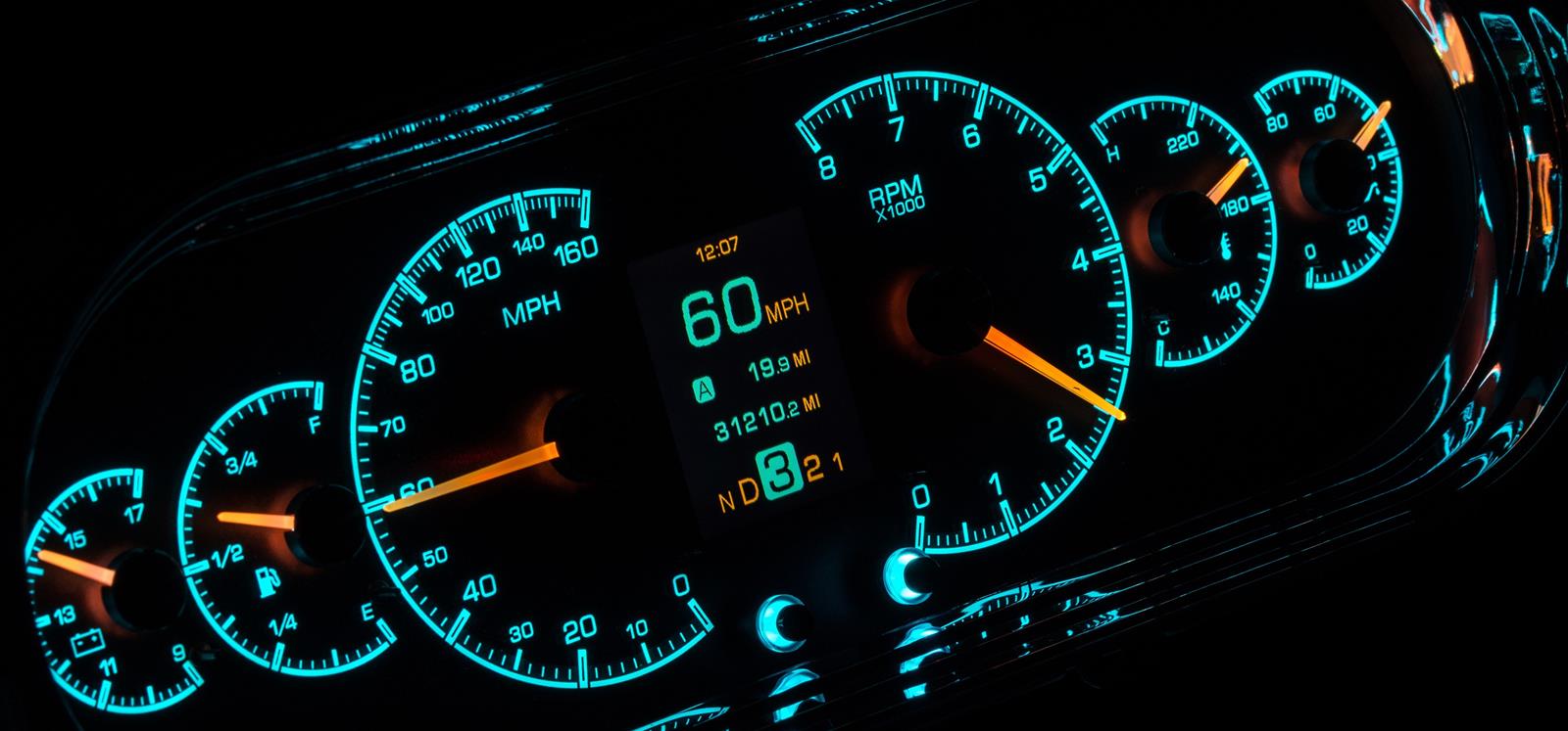 Dakota Digital HDX Direct-Fit Analog Gauge Systems HDX-63C-NOV-S