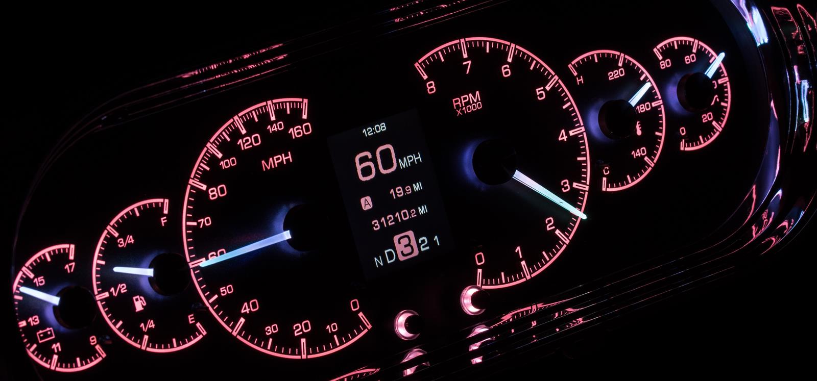 Dakota Digital HDX Direct-Fit Analog Gauge Systems HDX-63C-NOV-K