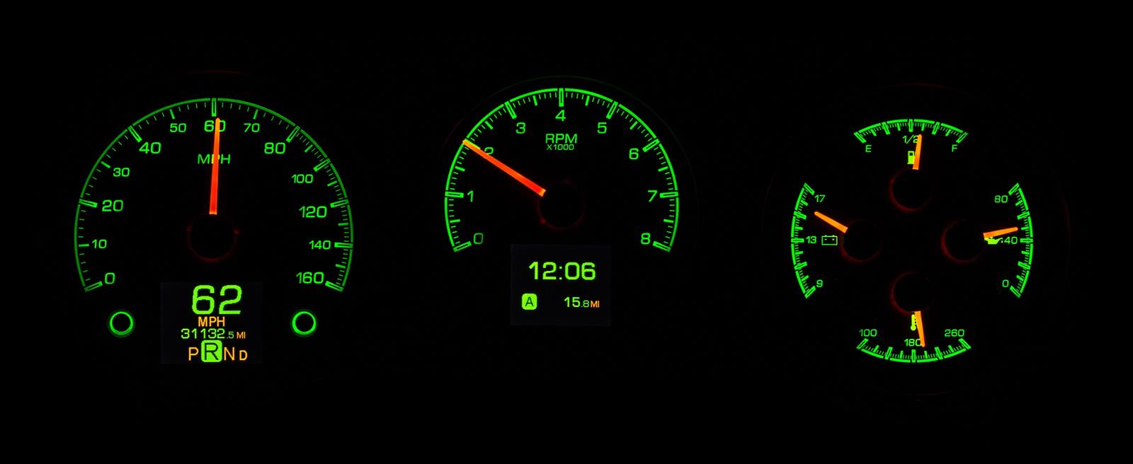 Dakota Digital HDX Direct-Fit Analog Gauge Systems HDX-64C-CVL-K